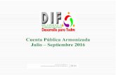 Cuenta Pública Armonizada Julio – Septiembre ... - Tlaxcala tercer trimestre 2016.pdf · A través de la colaboración institucional de “Salud de Tlaxcala” se lleva un estricto