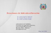 Reacciones de hidrodesulfuraciónarchivos.ujat.mx/dacb/historial de eventos/2006/catalisis...Reacciones de hidrodesulfuración Dr. Jaime Espino Valencia Dr. Gabriel Alonso Núñez