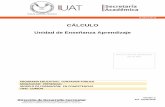 CÁLCULO - fcat.uat.edu.mx · Teléfono directo: (834)318 18 19 conmutador: (834)3181800, ext. 1272 y 1274. ... Resuelve y entrega en tiempo y forma el 80% de los ejercicios y el