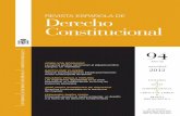 Constitucional - Dialnet · Revista Española de Derecho Constitucional el certificado de «Revista Excelente» para el período de 20 de mayo de 2011 a 20 de mayo de 2013. The Spanish
