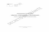 FD Límites derivadas e integrales...Programa de Estudio Límites, Derivadas e Integrales 3 y 4 medio Aprobado por el Consejo Nacional de Educación (Acuerdo N 014‐2020) Equipo de