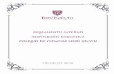 Reglamento Interno 2019 Colegio de Ciencias Lord Kelvin · DS 004-2018 – MINEDU – Lineamientos para la Gestión de la Convivencia Escolar. DE LOS ALCANCES DEL REGLAMENTO Art.