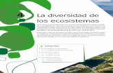4 La diversidad de los ecosistemas - McGraw-Hill Education · La diversidad de los ecosistemas La ecosfera, que incluye todos los ecosistemas del planeta, puede conside - rarse dividida