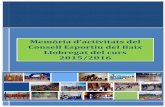 Memòria d’activitats del - CEBLLOBcebllob.org/transparencia/infoinsti/Memoria2015-16.pdf · 3 Consell Esportiu del Baix Llobregat Memòria d’Activitats curs 2015-2016 Entrenadors