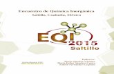 Encuentro de Química Inorgánica · xli 7o Encuentro de Química Inorgánica EQI-2015 Saltillo, Coahuila, México Síntesis y caracterización de complejos de iridio con ligantes