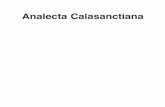 01 Primeras 107:analecta calasancia - Archivo Calasanz · rico de San José de Calasanz (1557-1648). No se reseñan en esta primera parte, por tanto, escritos relativos al desarrollo