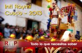 Inti ai Cusco 013 - raptravel.org · fiesta pagana de peregrinación al Santuario del Señor de Coyllurit’i y el Corpus Christi. y visitar Machu Picchu maravilla del Mundo. Humberto