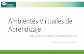 Ambientes Virtuales de Aprendizaje · Entorno virtual de aprendizaje (EVA), ... (VLE) Un espacio educativo en Internet, conformado por un conjunto de herramientas informáticas o