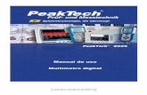 PeakTech 2025 Manual de uso Multímetro digital · 2019-04-11 · Multímetro digital de reciente desarrollo con medición automática, caracterizado por su facilidad de uso, diseño