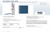 FLUID SOLAR - Pedrollo S.p.A. SOLAR_ES...máximas de la electrobomba, ésta debe ser ali - mentada con n 8 módulos fotovoltaicos con potencia nominal total de almenos 1960 Wp. •