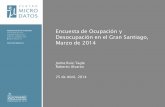 Encuesta de Ocupación y Desocupación en el Gran Santiago ...documentos.microdatos.cl/Documentos/Encuestas/... · Encuesta Longitudinal de la Pequeña y Mediana Empresa Tasa de Desempleo