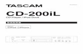 CD-200iL OM-J RevC...2 TASCAM CD-200iL安全にお使いいただくために 製品を安全に正しくお使いいただき、あなたや他の人々への危害や財産への損害を未然に防止するために、以下の