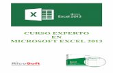 Curso experto en Microsoft Excel 2013 Alfredo Rico · 2017-10-24 · Curso experto en Microsoft Excel 2013 – Alfredo Rico – RicoSoft 2014 Página 6 1.2. Iniciar Excel 2013 Vamos