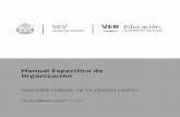 Manual Específico de Organización · 2018-11-28 · DIRECCIÓN GENERAL DE TELEBACHILLERATO 6 MANUAL ESPECÍFICO DE ORGANIZACIÓN metodológicos para la producción televisiva, la