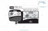 TCM 212 Spa - curoneriegos.com.ar TMC-212.pdf · 9 - Borna de conexión de la bomba/válvula maestra – Conector de acoplamiento rápido para enchufar el cable de alimentación eléctrica