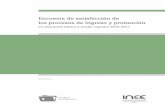 Encuesta de satisfacción de os rocesos de inreso romoción · 2019-08-07 · de la convocatoria 2015 y 2016 ... les correspondan para el ingreso y la promoción del ciclo escolar