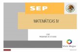 MATEMÁTICAS IVMATEMÁTICAS IV - XXV Colegio de ...cobaev.edu.mx/docentes/riems/CUARTO_SEMESTRE/Matematicas-IV.pdf · Bloque II Aplicas funciones especiales y transformaciones de