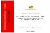 EL#CONTROL#JUDICIAL#DE# LA#DISCRECIONALIDAD# ADMINISTRATIVAtauja.ujaen.es/bitstream/10953.1/4953/1/cristobal_figueras_TFG_definitivo.pdf · el cual es una de las cuestiones clásicas