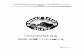 PLAN OPERATIVO 2013 ALDEA INFANTIL JUAN PABLO 11 · 2019-12-05 · GOBIERNO REGIONAL CUSCO CAR ALDEA INFANTIL JUAN PABLO II CUSCO PLAN OPERATIVO INSTITUCIONAL 2013 INTRODUCCION En