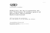 Informe de la Comisión de las Naciones Unidas para el ... · I. Introducción 1. El presente informe de la Comisión de las Naciones Unidas para el Derecho Mercantil Internacional