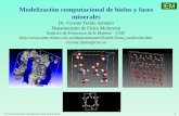 Dr. Vicente Timón Salinero Departamento de Física Molecular · basados únicamente en las leyes de la mecánica cuántica y valores de las constantes físicas ... XVI Curso de Iniciación