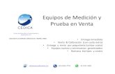 Equipos de Medición y Prueba en Ventacedica.mx/EquiposenVenta.pdfEquipos de Medición y Prueba en Venta • Entrega inmediata • Venta & Calibración (con costo extra) • Entrega