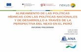 ALINEAMIENTO DE LAS POLÍTICAS HÍDRICAS CON LAS POLÍTICAS NACIONALES Y DE …conferencias.cepal.org/nexo/Lunes 14/Pdf/Carlos Herz.pdf · 2018-05-14 · San Antonio Santa Eulalia