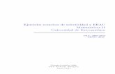 Ejercicios resueltos de selectividad y EBAU …...Ejercicios resueltos de selectividad y EBAU Matemáticas II Universidad de Extremadura APU: 2000-2016 EBAU: 2017 Vicente González