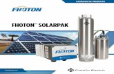FHOTON SOLARPAK - Franklin ElectricNOTA: Consulte la tabla de especificaciones del dispositivo en este catálogo para ver los rangos recomendados de voltaje y potencia de la fuente