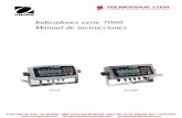 Indicadores serie 7000 Manual de instrucciones · 2015-06-22 · 3.3.3 Calibración de linealidad de tres puntos ... 3.5.7 Temporizador de apagado automático ... Antes de hacer conexiones