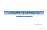 MANUAL DE POLÍTICASnormatecainterna.bellasartes.gob.mx/pdf/Manualdepolitic... · 2010-11-09 · 5 de 26 DIRECCIÓN DE PERSONAL Subdirección de Empleo y Remuneraciones Departamento