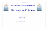 7º Grado - Matemática Revisión de 6º Gradocontent.njctl.org/courses/common-core-math-espanol/...7º Grado - Matemática Revisión de 6º Grado 2012-07-31 Slide 2 / 305 Tabla de