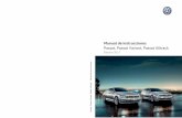 Passat, Passat Variant, Passat Alltrack · Volkswagen AG se esfuerza por perfeccionar conti-nuamente todos sus tipos y modelos. Por tanto, le rogamos comprenda que pueden producirse