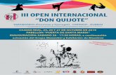 III OPEN INTERNACIONAL “DON QUIJOTE” · 2019-10-19 · 6 III OPEN INTERNACIONAL “DON QUIJOTE” Este año celebramos el III Open Internacional Don Quijote de Taekwondo en Ciudad