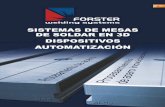 SISTEMAS DE MESAS DE SOLDAR EN 3D DISPOSITIVOS …maxwelding.com.mx/catalogos/CATALOGO_FORSTER_WELDING... · 2018-06-22 · de fundición gris y la adherencia y difusión de desmoldeantes