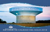 AGUA POTABLE DE ALTA CALIDAD - greenvillewater.com · pH SU 6.5-8.5 7.6 7.0-8.6 Controlado en la planta de tratamiento Sólidos totalmente disueltos ppm 500 37 22-42 Escurrimiento