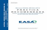 Norma EASA AR100-2015 · inspeccionar todas las partes del motor antes y después de limpiarlas, como también documentar cualquier señal o condición anormal que se presente en