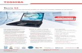 Toshiba España - Toshiba - ES TecraS4 DataS Nov06...de recursos del producto y visite el sitio Web de Toshiba: y/o póngase en contacto con el Soporte Técnico Toshiba. • El rendimiento