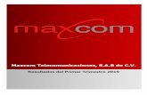 Maxcom Telecomunicaciones, S.A.B de C.V....que generaron ingresos por Ps. 111 millones con un margen de 3.2% Las ventas estratégicas de capacidad excedente de nuestra infraestructura