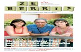 ZE BERRI 72 · 2016-09-02 · nesa aporta su trabajo, su esfuerzo para la conviven-cia y para el desarrollo social y económico de Nava-rra; hombres y mujeres euskaldunes de esta