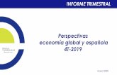 Perspectivas economía global y española 4T-2019...Desaceleración sincronizada en el crecimiento global Fuente: Círculo de Empresarios a partir de Banco Mundial y FMI, 2020 5 Evolución