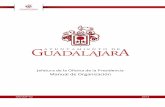Manual de Organización - Guadalajara · 2016-09-10 · El presente manual de organización de la Jefatura de la Oficina de la Presidencia. Este documento es de observancia general,