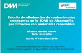 Estudio de eliminación de contaminantes emergentes en la ... · Estudio de eliminación de contaminantes emergentes en la EDAR de Alcantarilla por filtración con materiales renovables