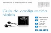 Reproductor de audio GoGear de Philips SA1922 SA1924 ... · inferior del reproductor. Manténgalo presionado hasta que se apague el reproductor. Si ninguno de estos pasos soluciona
