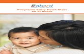 Programa Early Head Start en el hogar...pequeños y sus familias para ayudar a apoyar la preparación escolar, al bienestar físico y al desarrollo socioemocional, lingüístico y