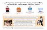 ¿Si usted comprara una cada día, cuanto le costaría en un año? Drink Handout Spanish 118_AS...Este material se desarrolló con fondos proporcionados por el Supplemental Nutrition