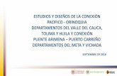 ESTUDIOS Y DISEÑOS DE LA CONEXIÓN PACIFICO - ORINOQUIA … · 2018-10-26 · INFORMACIÓN DEL CONTRATO • CONTRATO: 1735 de 2015 (PACIFICO ORINOQUÍA) CONSULTOR: EDL S.A.S. OBJETO: