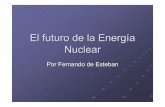 El futuro de la Energía Nuclear...El futuro de la energía nuclear: los costes Las inversiones de capital suponen el 75% de los costes El 25% restante lo constituyen el combustible