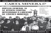 Unidad y lUcha, legados de naPoleón gómez sada …...fallecimiento de Don Napoleón Gómez Sada, quien dirigiera el Sindicato Nacional de Mineros durante 40 años, toda una época