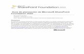 Guía de planeación de Microsoft SharePoint Foundation 2010download.microsoft.com/download/6/C/3/6C3A1D96-A7AA-4EA9... · 2018-10-15 · 1 Guía de planeación de Microsoft SharePoint
